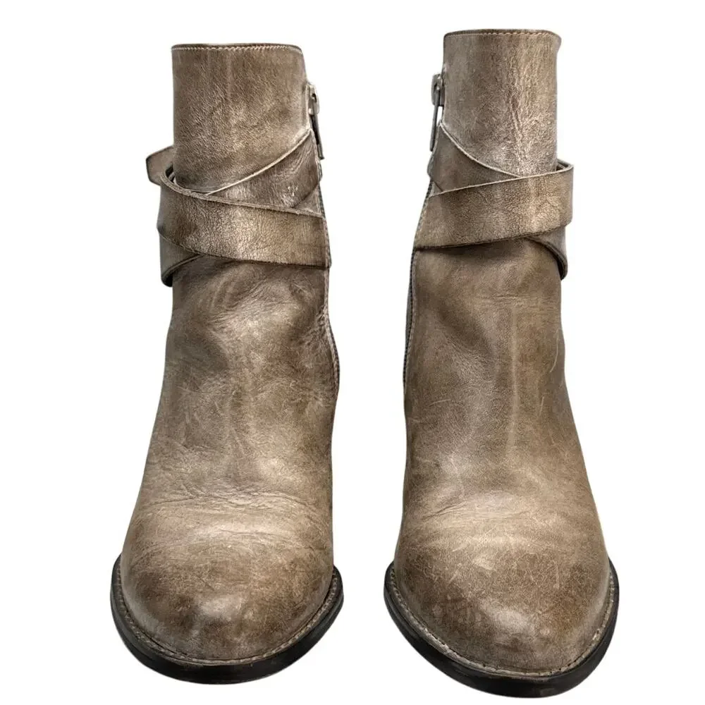 Arturo Chiang Sanyo Gray Distressed Leather 3